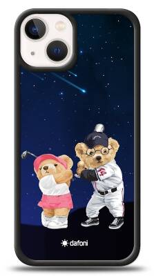 Dafoni Art iPhone 13 Mini Sporty Couple Teddy Kılıf - 1