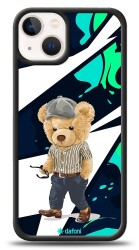 Dafoni Art iPhone 13 Mini Thoughtful Teddy Bear Kılıf - 1