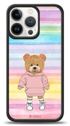 Dafoni Art iPhone 13 Pro Chic Teddy Bear Kılıf - 1