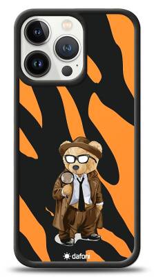 Dafoni Art iPhone 13 Pro Detective Teddy Bear Kılıf - 1