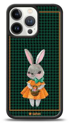 Dafoni Art iPhone 13 Pro Lady Rabbit Kılıf - 1