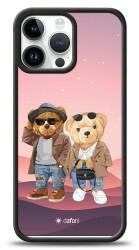 Dafoni Art iPhone 13 Pro Max Cool Couple Teddy Kılıf - 1