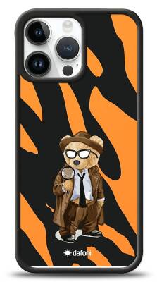 Dafoni Art iPhone 13 Pro Max Detective Teddy Bear Kılıf - 1