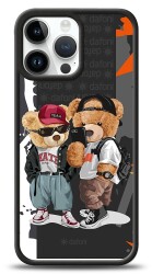 Dafoni Art iPhone 13 Pro Max Icon Couple Teddy Kılıf - 1