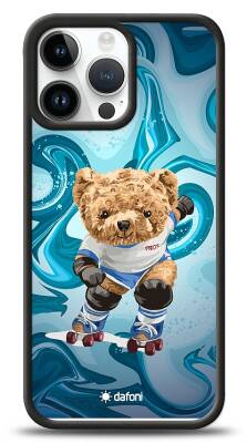 Dafoni Art iPhone 13 Pro Max Skating Teddy Bear Kılıf - 1