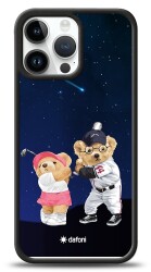 Dafoni Art iPhone 13 Pro Max Sporty Couple Teddy Kılıf - 1