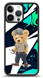 Dafoni Art iPhone 13 Pro Max Thoughtful Teddy Bear Kılıf - 1