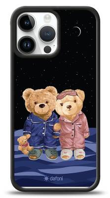 Dafoni Art iPhone 13 Pro Max Under The Stars Teddy Bears Kılıf - 1