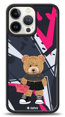 Dafoni Art iPhone 13 Pro Rock And Roll Teddy Bear Kılıf - 1