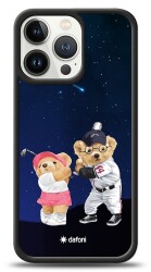 Dafoni Art iPhone 13 Pro Sporty Couple Teddy Kılıf - 1