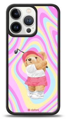 Dafoni Art iPhone 13 Pro Tennis Girl Bear Kılıf - 1