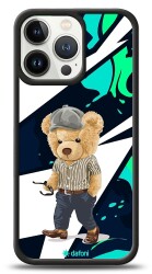 Dafoni Art iPhone 13 Pro Thoughtful Teddy Bear Kılıf - 1