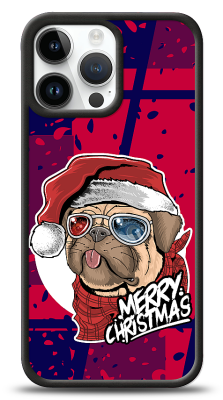 Dafoni Art iPhone 14 Pro Christmas Pug Kılıf - 1