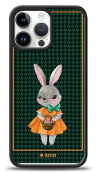 Dafoni Art iPhone 14 Pro Lady Rabbit Kılıf - 1