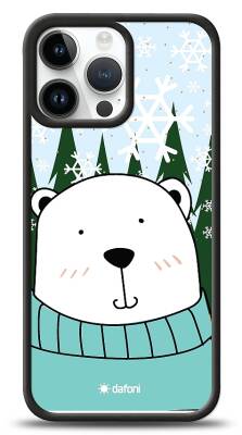 Dafoni Art iPhone 14 Pro Max Snow Bear Kılıf - 1