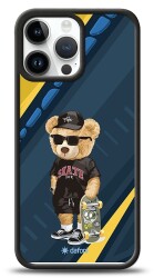 Dafoni Art iPhone 14 Pro Skate Bear Kılıf - 1