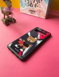 Dafoni Art iPhone 14 Rock And Roll Teddy Bear Kılıf - 3