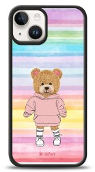 Dafoni Art iPhone 15 Chic Teddy Bear Kılıf - 1