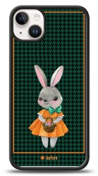 Dafoni Art iPhone 15 Plus Lady Rabbit Kılıf - 1