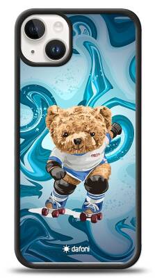 Dafoni Art iPhone 15 Plus Skating Teddy Bear Kılıf - 1