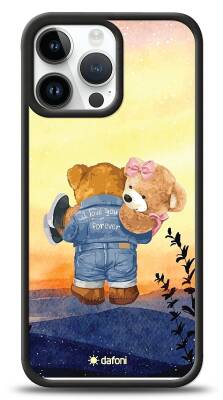 Dafoni Art iPhone 15 Pro Max Sunset Teddy Bears Kılıf - 1