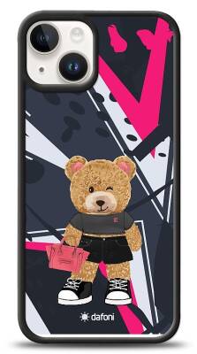 Dafoni Art iPhone 15 Rock And Roll Teddy Bear Kılıf - 1