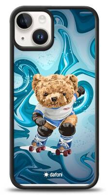 Dafoni Art iPhone 15 Skating Teddy Bear Kılıf - 1