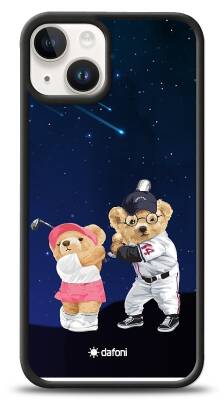 Dafoni Art iPhone 15 Sporty Couple Teddy Kılıf - 1