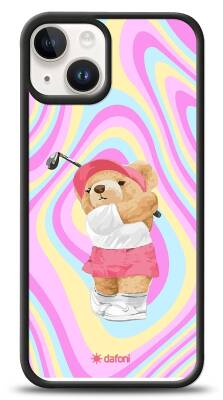 Dafoni Art iPhone 15 Tennis Girl Bear Kılıf - 1