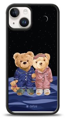 Dafoni Art iPhone 15 Under The Stars Teddy Bears Kılıf - 1