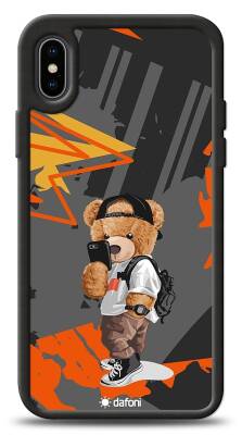 Dafoni Art iPhone X Cool Teddy Bear Kılıf - 1