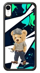 Dafoni Art iPhone XR Thoughtful Teddy Bear Kılıf - 1