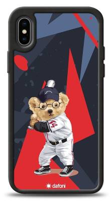 Dafoni Art iPhone XS Baseball Bear Kılıf - 1