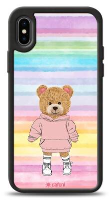 Dafoni Art iPhone XS Chic Teddy Bear Kılıf - 1