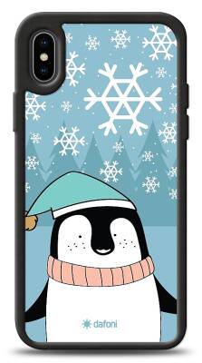 Dafoni Art iPhone XS Cold Penguin Kılıf - 1