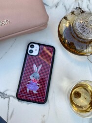 Dafoni Art iPhone XS Fancy Rabbit Kılıf - 4