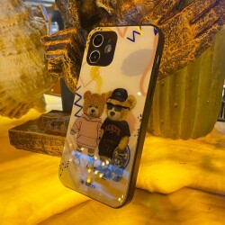 Dafoni Art iPhone XS Fun Couple Teddy Kılıf - 2