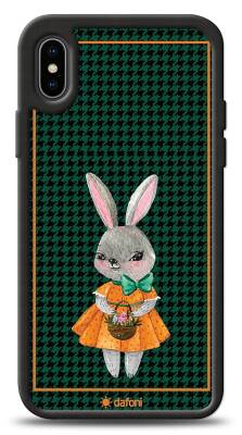 Dafoni Art iPhone XS Lady Rabbit Kılıf - 1