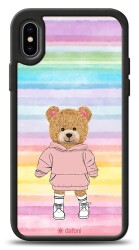 Dafoni Art iPhone XS Max Chic Teddy Bear Kılıf - 1