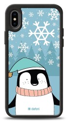 Dafoni Art iPhone XS Max Cold Penguin Kılıf - 1