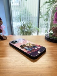 Dafoni Art iPhone XS Max Cool Couple Teddy Kılıf - 2