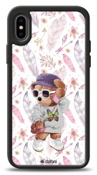 Dafoni Art iPhone XS Max Pretty Teddy Kılıf - 1