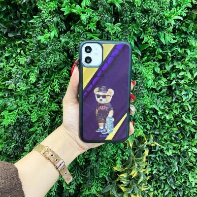 Dafoni Art iPhone XS Max Skate Bear Kılıf - 3