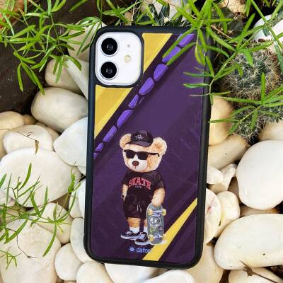 Dafoni Art iPhone XS Max Skate Bear Kılıf - 4