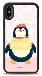 Dafoni Art iPhone XS Max Smiling Penguin Kılıf - 1