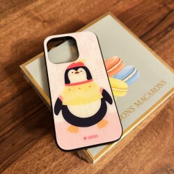 Dafoni Art iPhone XS Max Smiling Penguin Kılıf - 2