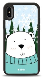 Dafoni Art iPhone XS Max Snow Bear Kılıf - 1