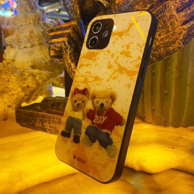 Dafoni Art iPhone XS Max Style Couple Teddy Kılıf - 2