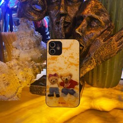 Dafoni Art iPhone XS Max Style Couple Teddy Kılıf - 3