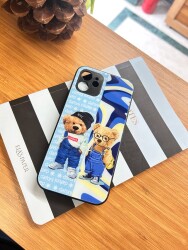 Dafoni Art iPhone XS Max Summer Couple Teddy Kılıf - 2